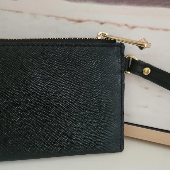 Michael Kors Black Wristlet with Gold Accents - Picture 3 of 9